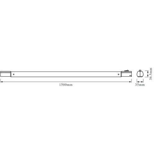 LED linear luminaire 150cm, 21.5W, 4000K, IP20 TUBEKIT