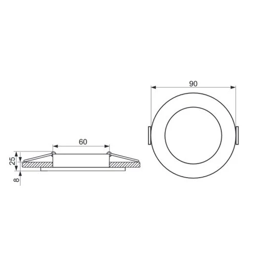 Built-in light ROVO RD, excl. MR16 vai GU10, IP20