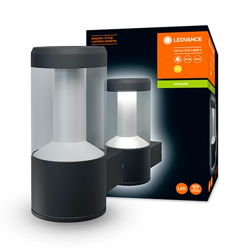 Fasādes gaismeklis 12W, 3000K, IP44 ENDURA STYLE LANTERN MODERN