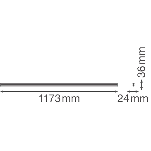 LED линейный светильник 120cm, 20W, 4000K, IP20 LINEAR COMPACT HIGH OUTPUT