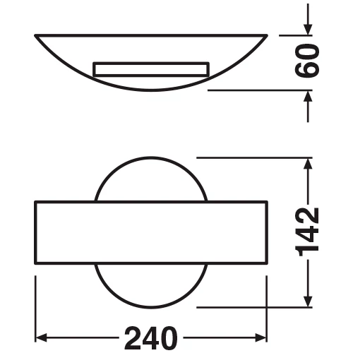 Фасадный светильник 10.5W, 4000K, IP44 ENDURA STYLE SHIELD