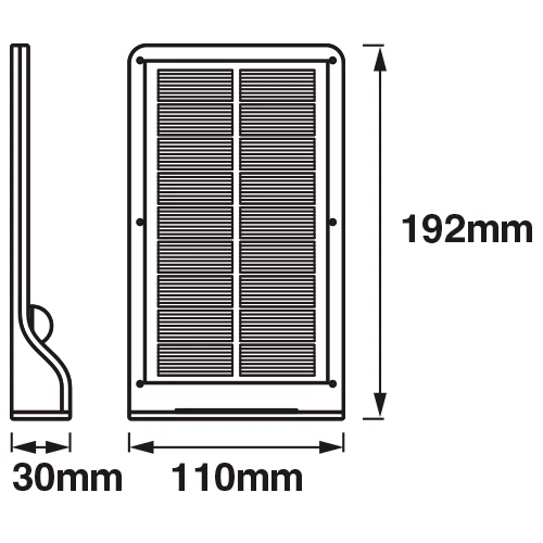 LED Surface-mounted luminaire with solar battery DOORLED SOLAR