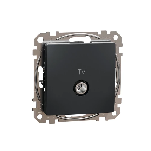 Built-in TV through-connection socket, mechanical SEDNA Design