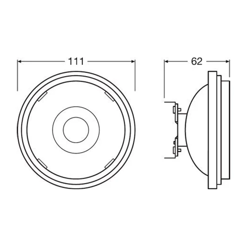 LED Dimmable bulb AR111 G53, 11.5W, 800lm, 3000K