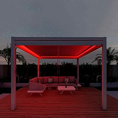 Outdoor LED neon strip IP65, red, 220-240V