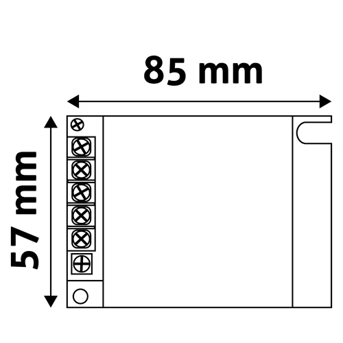 LED Impulsu barošanas bloks 12V, 35W, IP20