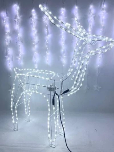 LED Christmas outdoor and indoor light decor movable deer