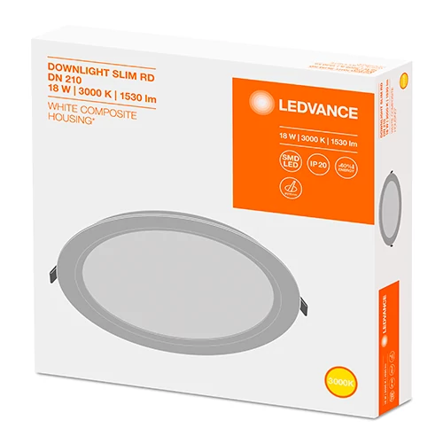 LED iebūvējams panelis 18W 3000K DOWNLIGHT SLIM