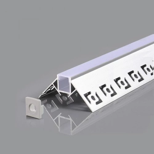 Corner anodized aluminum profile for LED strip HB-50X22WC