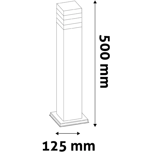 Āra dekoratīvs stabiņš JOLLA 50cm, 2W