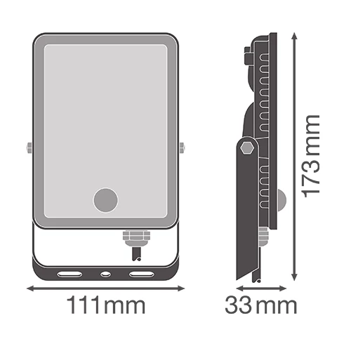 Outdoor LED floodlight with sensor Essential Sensor