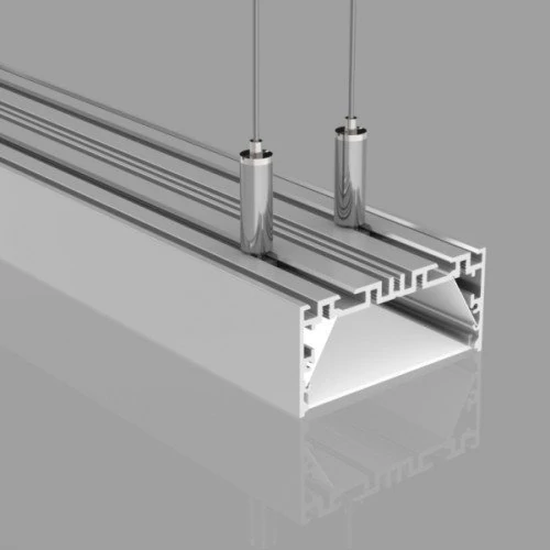 Anodized aluminum profile for LED strip WITHOUT COVER