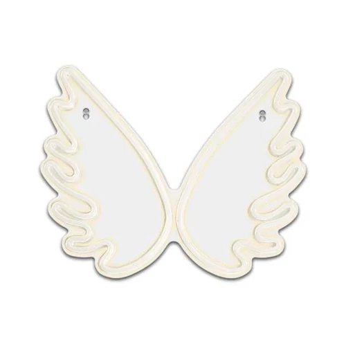 LED light sign - WINGS, Neon, white