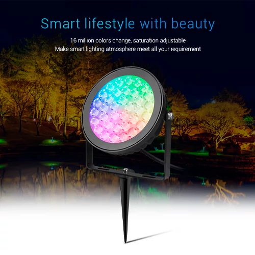 LED Smart garden and facade light 25W, RGB+CCT, IP66