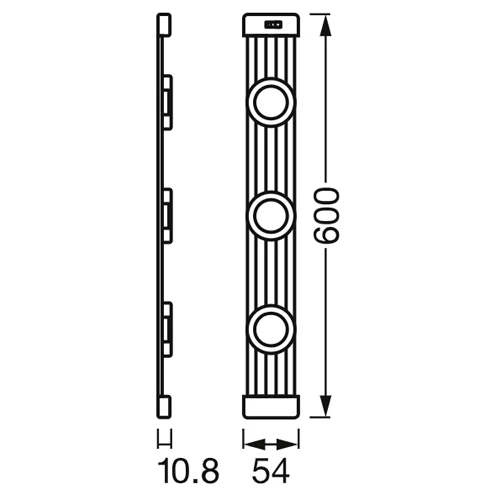 Wall and ceiling light with motion sensor