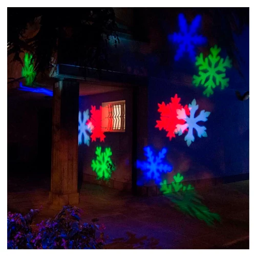 Waterproof laser projector for garden and home - snowflake projection