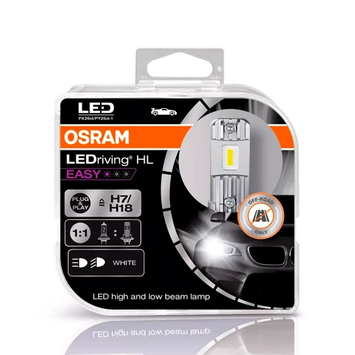 High and low beams H7/H18, LEDriving HL EASY series