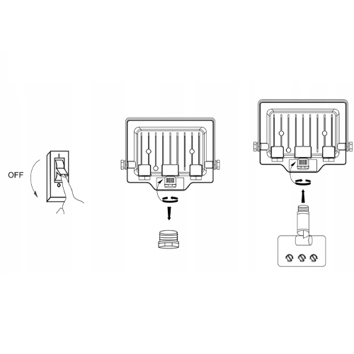 LED Mitrumizturīgs āra prožektors 20W, 2200Lm, 4000K, IP65